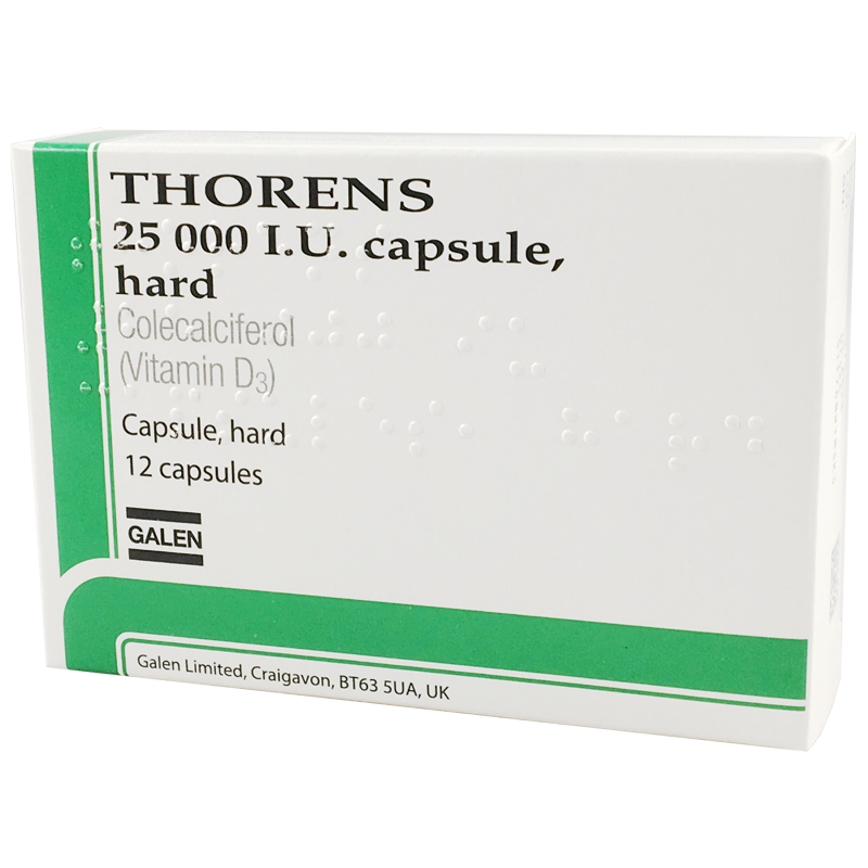 Thorens® 25,000 I.U. Capsule, hard, 12 Thorens® 25,000 I.U. Capsule, hard, 12