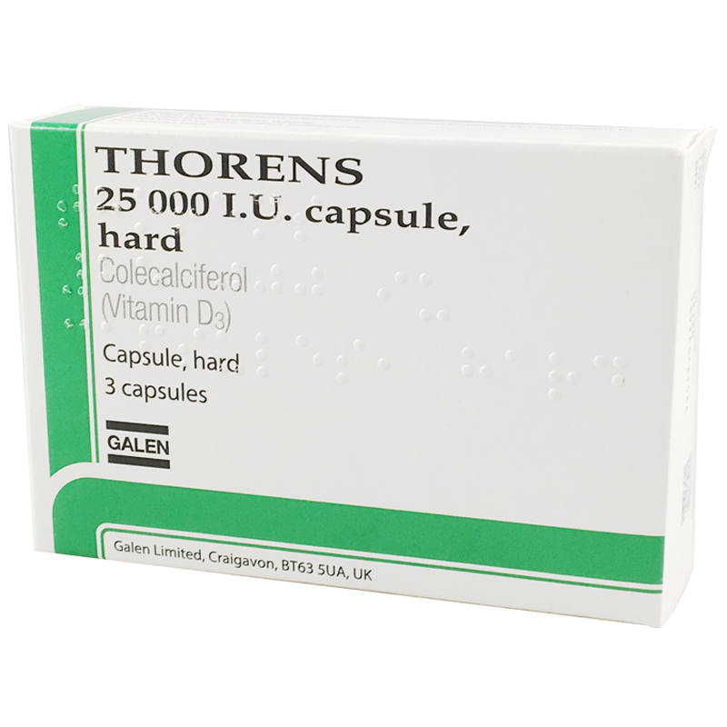 Thorens® 25,000 I.U. Capsule, hard, 3 Pack Thorens® 25,000 I.U. Capsule, hard, 3 Pack